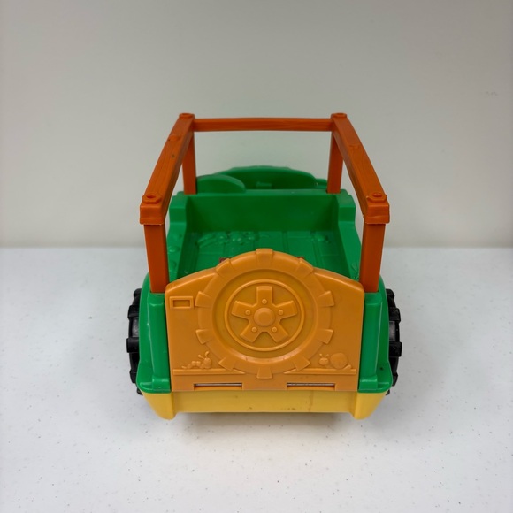 Fisher Price Little People Animal Sounds Safari Truck Green Zoo Vehicle 2011 - Picture 4 of 9